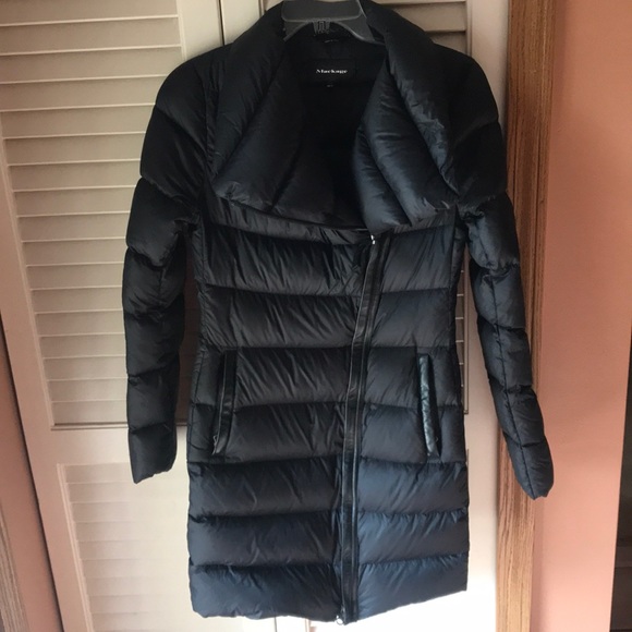 mackage leather puffer